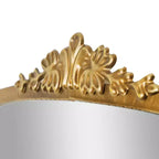 Specchio da parete decorativo in metallo dorato antico "Arco" 23" x 29.5" - Ispirazione barocca, nessun assemblaggio richiesto