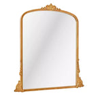 Specchio da parete decorativo in metallo dorato antico "Arco" 23" x 29.5" - Ispirazione barocca, nessun assemblaggio richiesto