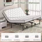 Base letto regolabile Sandinrayli, struttura letto elettrica con telecomando a filo, funzione ergonomica di inclinazione testa e piedi, King