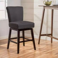 GDFStudio Cleo Contemporary Upholstered 27.5 Inch Swivel Counter Stool