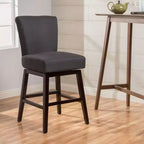 GDFStudio Cleo Contemporary Upholstered 27.5 Inch Swivel Counter Stool