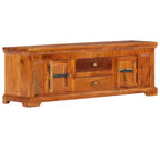 Mobile TV Miele in Legno Massello di Acacia, Legno Ingegnerizzato Medio
