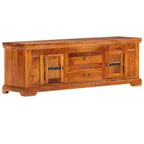 Mobile TV Miele in Legno Massello di Acacia, Legno Ingegnerizzato Medio