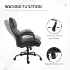 Sedia Comoda Extra Larga con Altezza Regolabile, Sedia da Ufficio Ergonomica con Braccioli Imbottiti, Sedia Criss Cross per Casa, Ufficio