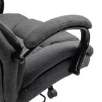 Sedia Comoda Extra Larga con Altezza Regolabile, Sedia da Ufficio Ergonomica con Braccioli Imbottiti, Sedia Criss Cross per Casa, Ufficio