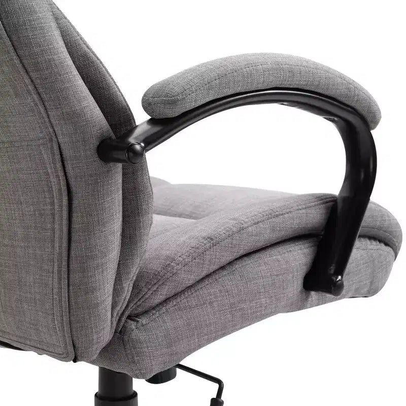 Sedia Comoda Extra Larga con Altezza Regolabile, Sedia da Ufficio Ergonomica con Braccioli Imbottiti, Sedia Criss Cross per Casa, Ufficio