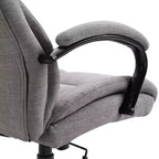 Sedia Comoda Extra Larga con Altezza Regolabile, Sedia da Ufficio Ergonomica con Braccioli Imbottiti, Sedia Criss Cross per Casa, Ufficio
