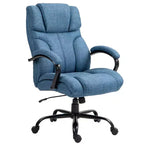 Sedia Comoda Extra Larga con Altezza Regolabile, Sedia da Ufficio Ergonomica con Braccioli Imbottiti, Sedia Criss Cross per Casa, Ufficio