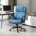 Sedia Comoda Extra Larga con Altezza Regolabile, Sedia da Ufficio Ergonomica con Braccioli Imbottiti, Sedia Criss Cross per Casa, Ufficio