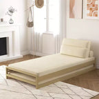 Divano letto moderno convertibile Gaoyangjiaju da 82,67 pollici con struttura in legno massello e fodere rimovibili