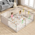 Fodoss Baby Playpen with Mat 59 x71 In Playpen for Babies and Toddlers, Indoor & Outdoor Activity Center, Safety Baby Fence