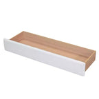 Letto imbottito con piattaforma, Struttura in legno in pile Teddy con cassetto e porte USB, per camera da letto, Facile da montare, Bianco