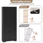 Mobiletto Dispensa da Cucina, Armadio Dispensa Bianco Indipendente, Armadio a 60 Ante, Mobiletto Alto per Bagno