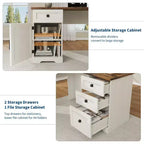 Scrivania direzionale a L (60) Scrivania ad angolo da ufficio in stile rustico con cassetti portadocumenti e mobiletto contenitore regolabile, ideale per l'ufficio di casa o lo studio