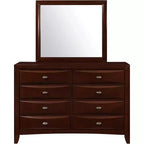 Specchio nero con elegante cornice in legno, grande specchio moderno per comò da camera da letto o da parete