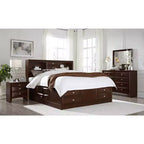 Specchio nero con elegante cornice in legno, grande specchio moderno per comò da camera da letto o da parete