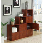 Armadietti multiuso in legno di betulla con 1 anta e 2 ripiani, 91 cm A x 61 cm L
