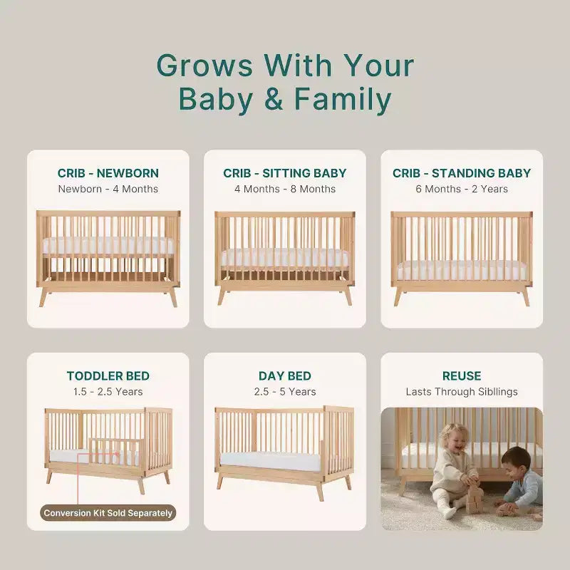 Culla trasformabile 3-in-1 in stile Soho