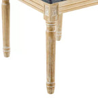 2 sedie da pranzo imbottite Bennett in gomma francese blu-grigio