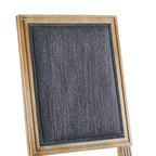2 sedie da pranzo imbottite Bennett in gomma francese blu-grigio