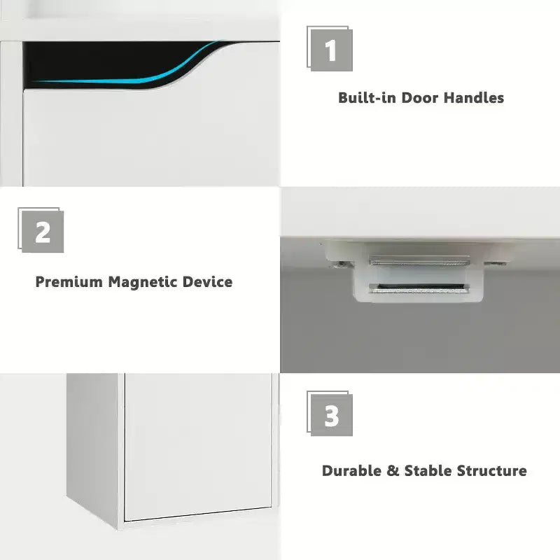 Costway Libreria a 9 Cubi Mobile Libreria in Legno Scaffali per Riporre Oggetti Divisorio per Ambienti Organizzazione